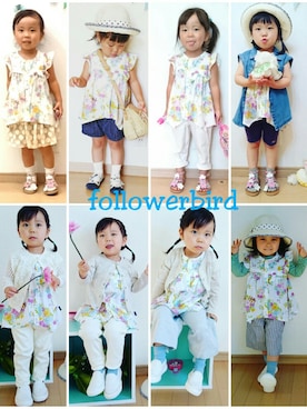 ゆん☺さん（キッズ・90cm）の夏コーディネート