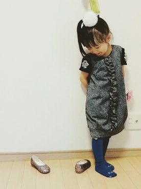 「PLAIN CLOTHING（プレーンクロージング）のアイテム」を使った、ゆん☺さん（キッズ・90cm）の秋コーディネート