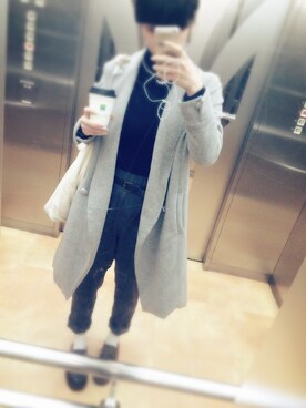 「LILY BROWN（リリーブラウン）のアイテム（チェスターコート）」を使った、ゆうさん（レディース・164cm）の冬コーディネート