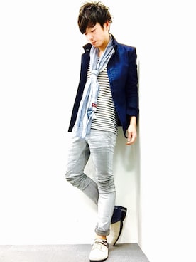 「アイテム（ドレスシューズ）」を使った、o-taさん（メンズ・174cm）の冬コーディネート