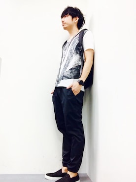 「アイテム（チノパンツ）」を使った、o-taさん（メンズ・174cm）の夏コーディネート