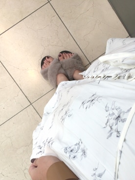 「SLOBE IENA」｜「アイテム（シャツワンピース）」を使った、maki.さん（レディース・159cm）の秋コーディネート