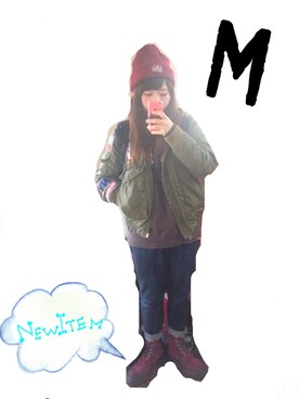 m○m°*さん（レディース・158cm）の冬コーディネート