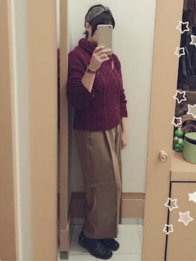 「韓流」｜「アイテム（雑貨/ホビー）」を使った、えりさん（レディース・158cm）の秋コーディネート