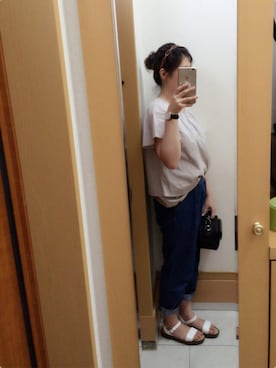 「メチャカリ」｜「アイテム（腕時計）」を使った、えりさん（レディース・158cm）の夏コーディネート