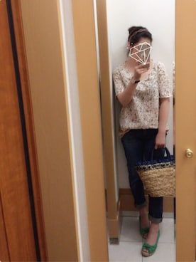 「accessoires（アクセソワ）のアイテム」を使った、えりさん（レディース・158cm）の夏コーディネート