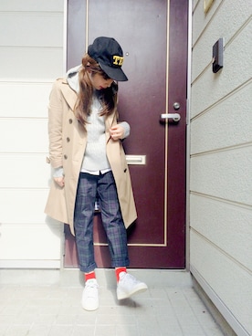 「フード」｜junさん（レディース・150cm）の秋コーディネート