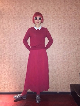 Julia Shortreedさん（レディース・171cm）の秋コーディネート