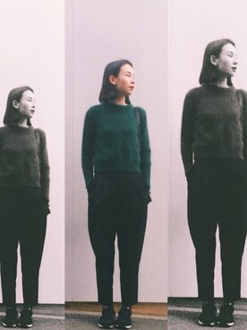 Julia Shortreedさん（レディース・171cm）の冬コーディネート