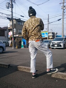 「MillReef（ミルリーフ）のアイテム」を使った、yasuさん（メンズ・183cm）の秋コーディネート