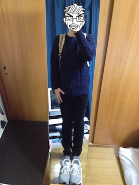 「SUPER FINE（スーパーファイン）のアイテム（その他パンツ）」を使った、雲にぃさん（メンズ・174cm）の秋コーディネート