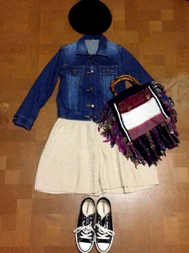 「Marc by Marc Jacobs（マークバイマークジェイコブス）のアイテム（スカート）」を使った、RARAさん（レディース・161cm）の秋コーディネート