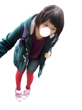 「aiko」｜「アイテム（ダッフルコート）」を使った、雫さん（レディース・155cm）の冬コーディネート