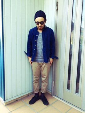 「COMMON PROJECTS（コモンプロジェクト）のアイテム（その他シューズ）」を使った、ta2ya-wさん（メンズ・166cm）の秋コーディネート
