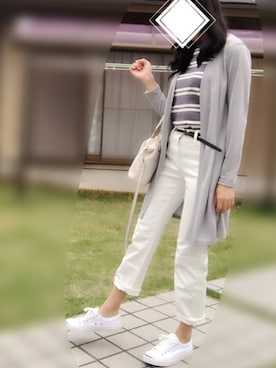 「CONVERSE（コンバース）のCONVERSE コンバース ジャック パーセル / JACK PURCEL（スニーカー）」を使った、dafmay＊ゆるOLさん（レディース・158cm）の夏コーディネート