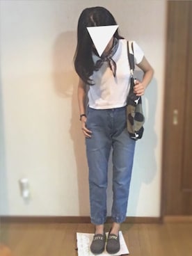 「SHINY SHINY（シャイニー シャイニー）のアイテム（スニーカー）」を使った、dafmay＊ゆるOLさん（レディース・158cm）の秋コーディネート