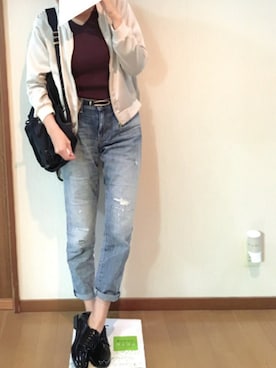 dafmay＊ゆるOLさん（レディース・158cm）の秋コーディネート