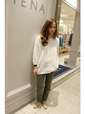 IENA立川店 スタッフさん(レディース・162cm)の春コーディネート