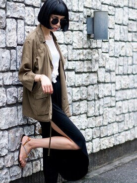 「loose pants」｜Samanthaさん（レディース・170cm）の秋コーディネート
