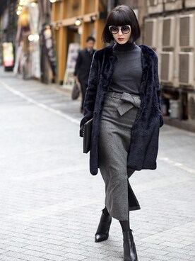 「ALDO（アルド）のアイテム（ブーティ）」を使った、Samanthaさん（レディース・170cm）の春コーディネート