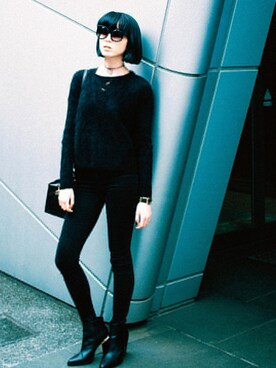 「ALDO（アルド）のアイテム（ブーティ）」を使った、Samanthaさん（レディース・170cm）の春コーディネート