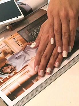 「aDrer.のアイテム（チャーム、ピンク系）」を使った、maki さん（レディース・153cm）の春コーディネート