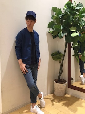 「アイテム（MA-1）」を使った、fumito watanabeさん（メンズ・177cm・20代）の秋コーディネート