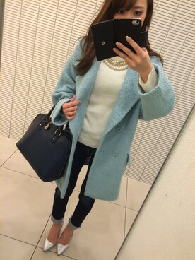 「DRWCYS（ドロシーズ）のアイテム（その他アウター）」を使った、tさん（レディース・155cm）の冬コーディネート