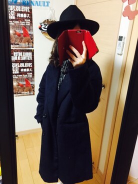 「AVAN LILY（アヴァンリリィ）のアイテム（その他アウター）」を使った、ゆうさん（レディース・155cm）の冬コーディネート