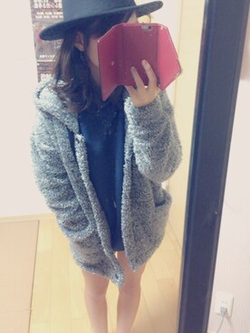 「AVAN LILY（アヴァンリリィ）のアイテム（その他アウター）」を使った、ゆうさん（レディース・155cm）の冬コーディネート