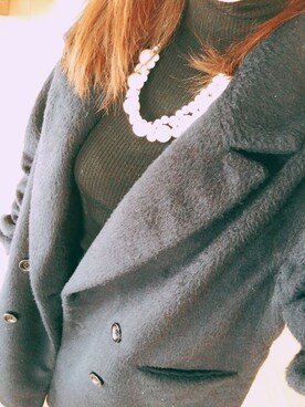 「AVAN LILY（アヴァンリリィ）のアイテム（その他アウター）」を使った、ゆうさん（レディース・155cm）の冬コーディネート