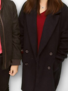 「AVAN LILY（アヴァンリリィ）のアイテム（その他アウター）」を使った、ゆうさん（レディース・155cm）の冬コーディネート