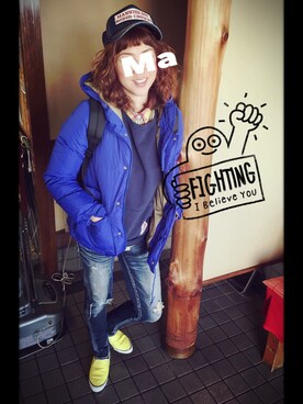 「RCWB（アールシーダブリュービー）のアイテム（スウェット）」を使った、ちゃんぐー♡♡♡さん（レディース・162cm）の冬コーディネート