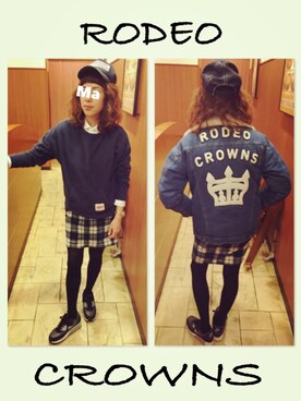 「RCWB（アールシーダブリュービー）のアイテム（スウェット）」を使った、ちゃんぐー♡♡♡さん（レディース・162cm）の冬コーディネート