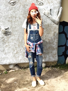 「RCWB（アールシーダブリュービー）のアイテム（その他シューズ）」を使った、ちゃんぐー♡♡♡さん（レディース・162cm）の秋コーディネート