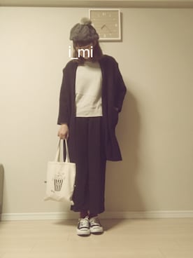 「chambre de charme（シャンブルドゥシャーム）のアイテム（その他アウター）」を使った、imさん（レディース・163cm）の秋コーディネート