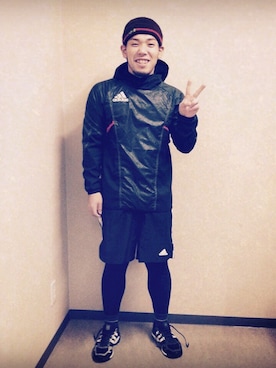 「アイテム（ジャージ）」を使った、米倉 要さん（メンズ・167cm・20代）の秋コーディネート