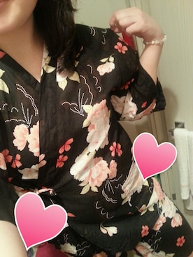 「Honeys（ハニーズ）のアイテム（水着/着物・浴衣）」を使った、みきてぃーさん（レディース・157cm）の夏コーディネート