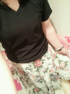 「RAW EDGE（ローエッヂ）のアイテム」を使った、みきてぃーさん（レディース・157cm）の夏コーディネート