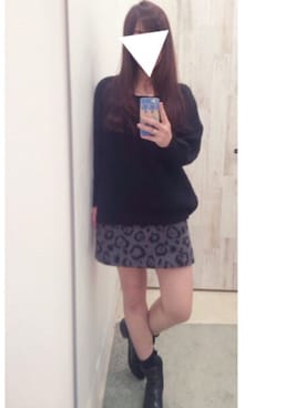 「黒ニット」｜★みつ★さん（レディース・158cm）の秋コーディネート