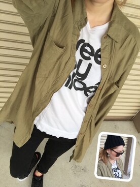 「SEE BY CHLOE（シーバイクロエ）のアイテム（Tシャツ/カットソー）」を使った、げつ男くんさん（レディース・158cm）の秋コーディネート