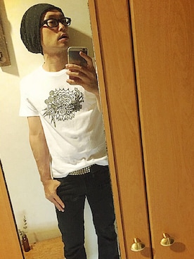 「SKULL JEANS（スカルジーンズ）のアイテム（パンツ）」を使った、sat_0910さん（メンズ・170cm）の夏コーディネート