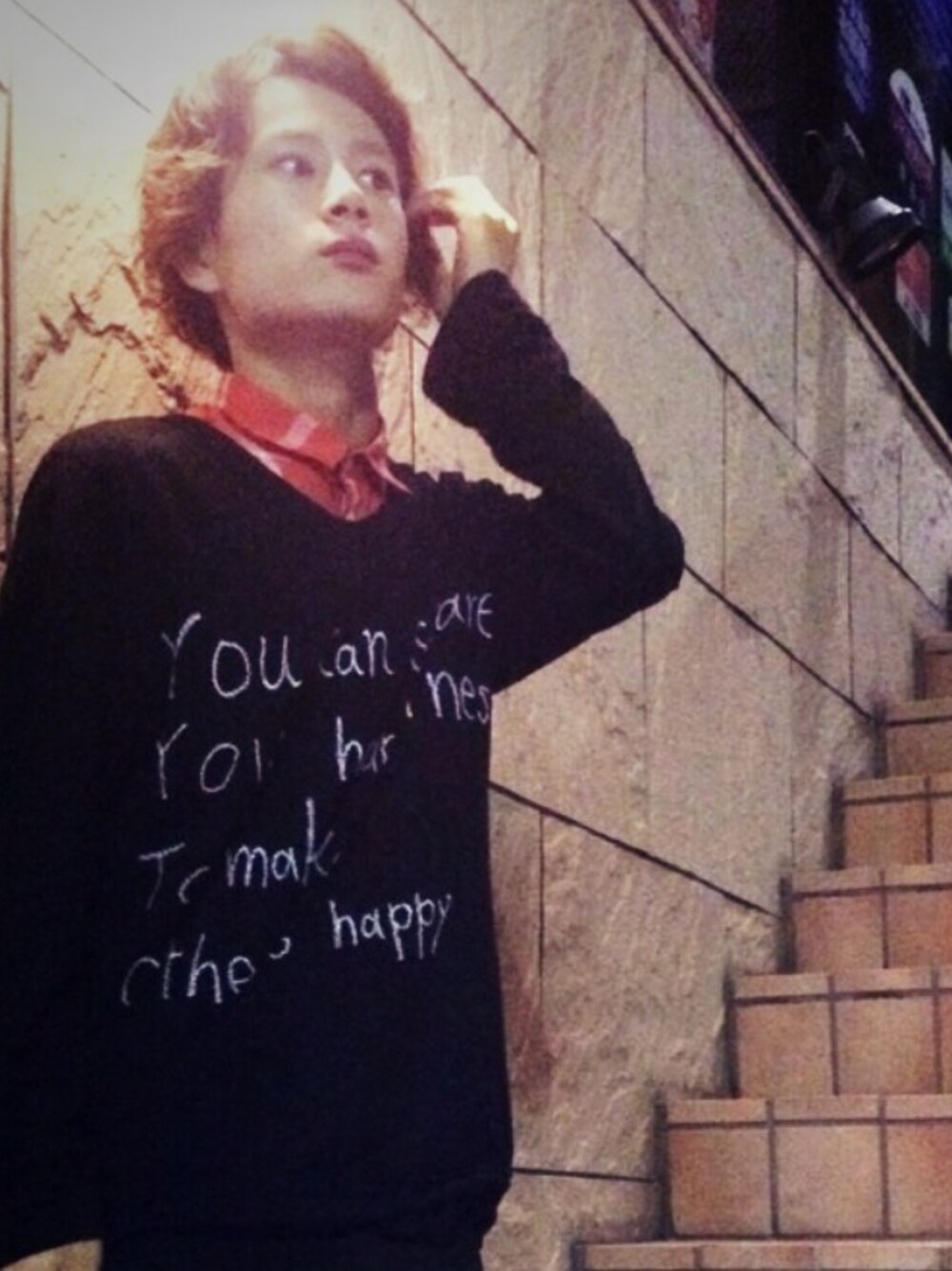 「BRU NA BOINNEのアイテム（Tシャツ/カットソー、ブラック系）」を使った、Masato Imachiさん（メンズ・172cm）の秋コーディネートの1枚目の写真