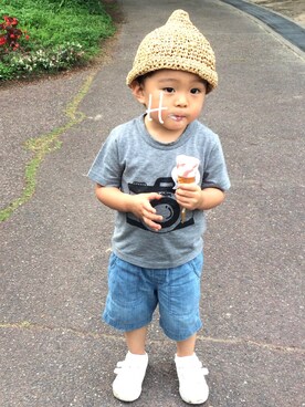 hfさん（キッズ・90cm）の夏コーディネート