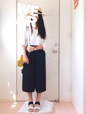 「フロントイン」｜MIUさん（レディース・155cm）の夏コーディネート