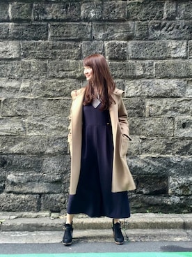 「ブルーレーベル」｜「アイテム（その他アウター）」を使った、MASUMIさん（レディース・165cm）の秋コーディネート