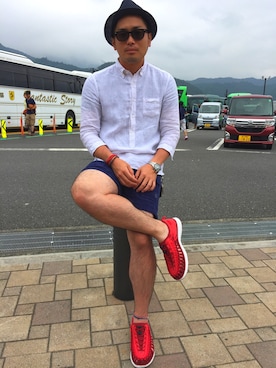 タケウチ☆ボンバイエさん（メンズ・173cm）の夏コーディネート