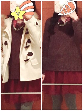 ももさん（レディース・154cm）の冬コーディネート