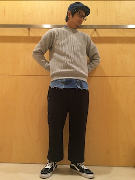 「SASQUATCHfabrix.（サスクワァッチファブリックス）のアイテム」を使った、Yo.さん（メンズ・175cm）の冬コーディネート
