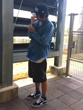 「S/DOUBLE （エスダブル）のアイテム」を使った、Yo.さん（メンズ・175cm）の春コーディネート